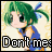 Animated contact sheet of a pixel art character with green pigtails and blue outfit displaying text animation across 24 frames.