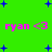 Green background with blue plus signs and pink text reading 'ryan <3' repeated twice in a pattern
