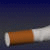 A static image of a cigarette with purple text reading "Get your butt out of my face!" on a black background, presented as part of an animated contact sheet frame.