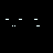 Pixelated cyan text 'THERE GOES MY HERO' appears in a of five and six against black background, with animation showing progressive pixelization from top-left to bottom-right