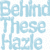 A 50x50 pixel animated buddy icon featuring a contact sheet layout with two rows of frames showing text and a partial face, rendered in light blue and brown tones on a gray background.