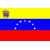 Static pixelated icon depicting the flag of Venezuela with a small emblem in the top-left corner, displayed on a gray background.