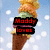 Four ice cream cone images arranged in a with text overlays on each cone