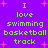 Purple background with pink starbursts and green text reading 'I love swimming basketball track' in two vertical