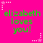 Bright pink background with repeated green text 'elizabeth loves you!' and white/pink starburst patterns at corners.