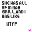 A static contact sheet of two identical pixel art frames showing black text on white background with a small pink symbol at the bottom center.