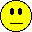 Yellow circular face with black eyes and mouth, showing multiple expressions including neutral, surprised, and open-mouthed states.
