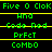 Green and yellow pixelated text on black background arranged in three with repeated phrases, no visible animation changes