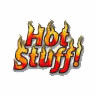 Static icon featuring stylized text "Hot Stuff!" rendered with fiery effects on a transparent background.