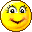 Nine yellow circular emoji faces with closed eyes, eyelashes, and smiling mouths arranged in a on gray background