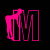 Pink neon-style letters M, E, L, A, N, I, and E form a with animated pink silhouettes inside each letter on black background