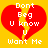 A static pixel art image with a yellow background featuring two identical red broken hearts and white text reading "Dont Beg U know U Want Me".