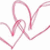 Animated pink heart outlines with black text reading 'be i love you' and 'more every day' appearing sequentially on a white background.