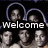 four with repeated figures, text overlays reading "Welcome to" and "Heartbreak Hotel" in white and red