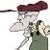 Animated contact sheet showing two frames of a pixelated cartoon character with maroon hat and gray body on white background, next to green text reading "Original Icons .com".