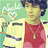 Pixelated image of a person in red shirt and yellow jacket with necklace, next to green background text and pink text reading 'nick j is off the chain <3'
