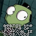 Green cartoon character with large white eyes and black pupils, wearing a dark cap against a -patterned background