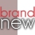 Pixelated text 'brand' in red above 'new' in white and gray, split background with muted brown on left and white on right.