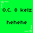 Green background with repeating pixelated text and star-shaped elements in white and light green.