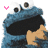 Blue cartoon character with large black eyes and open mouth, holding hands near face; pink heart on left side of first frame.