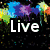 Four quadrant with text 'Live', 'Laugh', and 'Love' over colorful pixelated backgrounds, each section distinct in color scheme