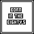 Pixelated text 'BORN IN THE EIGHTY.5' in black on white background with black border, displayed across multiple variations.