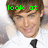 A pixelated image of a person in a white shirt and black tie with green text above the head reading 'look at that face!'