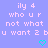 Pixelated text on a light purple background with two cyan heart icons at the bottom, using 1990s digital font style.