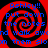 Red and black spiral background with blue text reading "Ashley!! put down the notes and walk away from them slow" in four identical quadrants.