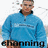 Four distinct photographic images of a man in various poses and clothing arranged in a , with text overlays beneath each section
