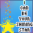 Animated contact sheet of a 48x48 pixel buddy icon showing sequential text changes in "I CAN BE YOUR SHINING STAR" with a yellow star and blue gradient background, displaying frame-by-frame animation effects across 25 sampled frames.
