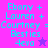 Pixelated text reads "Ebony + Lauren + Courtney = Besties 4eva" with a star symbol, displayed on alternating pink and purple backgrounds.