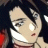 Pixelated static image of a female anime character with dark hair and light skin, featuring visible facial features including eyes, nose, mouth, and highlights on the face.