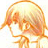 Pixelated orange and yellow cartoon character head with visible facial features, set against a white background.