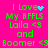 Green pixelated text on bright pink background reads "I Love My BFFLS Laila <3 and Boomer <3" with animated blue heart and star effects.
