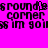 Pixelated text on a bright pink background with black lettering showing repeated phrases and partial words.