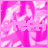 Pixelated pink and white abstract background with the name 'Steph' in large blocky letters, transitioning from light to dark text.