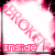 A 50x50 pixel animated contact sheet showing two frames of a pink and white icon with Japanese text,