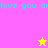 Pixelated text repeats across a split background with two star icons in different positions and colors.