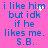 Blue pixelated text on pink background with animated white sparkles near 'him' in first , repeating across four identical