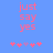 Blue background with pink text 'just say yes' and five star-like symbols, where the third symbol changes color from purple to pink between observations.