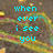 Pixelated cyan text overlays a blurred background with yellow and green streaks, transitioning from 'when ever i see you' to 'with her it kills me'.
