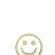 green and beige smiley face icons in various sizes, with some showing closed eyes or curved mouths