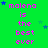 Green background with repeated pink text 'malena is the best ever' and scattered blue stars, with a gray rectangle in the bottom-right corner.