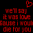 Red pixelated text on black background with a red heart symbol above, repeated twice in mirrored layout.