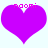 Two identical purple heart shapes with pink text 'noomi' above each, set against a light background.