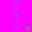 Animated sequence of blue text and green heart icons on a bright pink background, with repeated 'LS + MT = <3' lines.