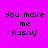 Four colored display identical text in pixelated font with no visible animation changes