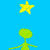 A static pixel art image with four quadrants: blue background top-left, green star and alien figure; blue bottom-left with 'Star Girl' text; gray bottom-right; and a horse jumping scene in top-right.