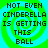 Four identical display pixelated text over a green and cyan spiral background with no visible motion changes